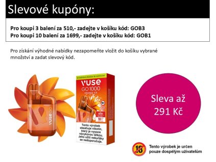 vuse go box Orange Ice akce