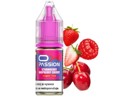 liquid oxva ox passion salts strawberry raspberry cherry 10ml 20mg