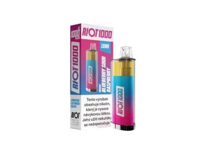 Riot 1000 Blueberry sour raspberry box device
