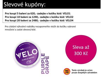VELO Purple Grape coupon