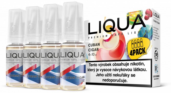 RITCHY e-liquid LIQUA Elements Cuban Cigar Tobacco 10ml 4x10ml Obsah nikotinu: 3mg