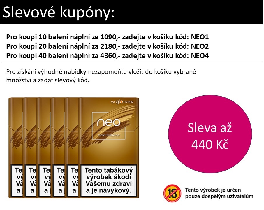 British American Tobacco Náplň Glo NEO Sticks Gold Tobacco