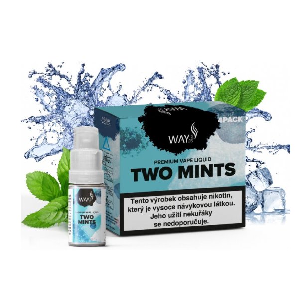 E-liquid Way To Vape Two Mints 4x10ml Obsah nikotinu: 3mg