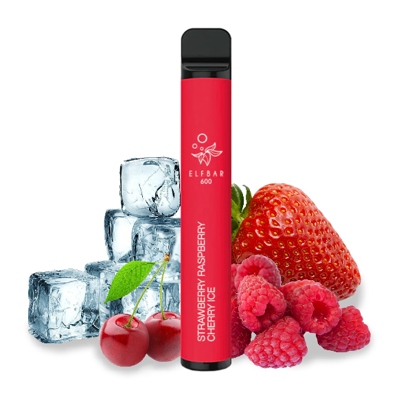 Elf Bar Vape ELF BAR 600 jednorázová e-cigareta Strawberry Raspberry Cherry Ice