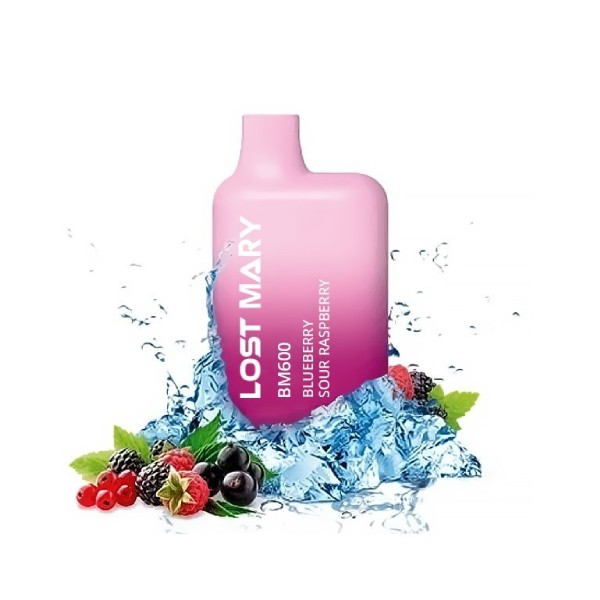 Elf Bar Vape LOST MARY 600 jednorázová e-cigareta Blueberry Sour Raspberry