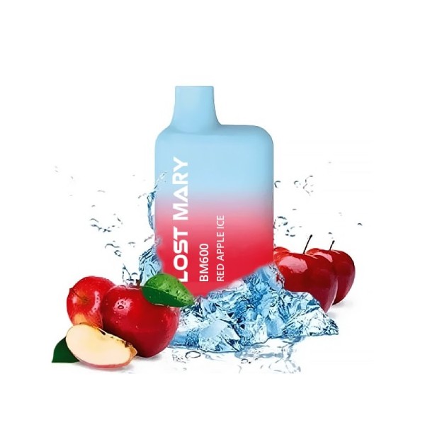 Elf Bar Vape LOST MARY 600 jednorázová e-cigareta Red Apple Ice