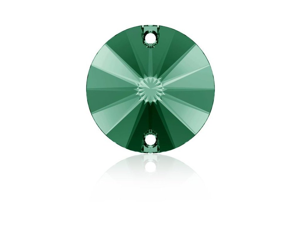 Swarovski RIVOLI 3200 - 12mm  Emerald