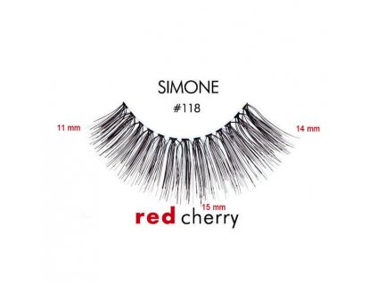 Nalepovací řasy Red Cherry  118 SIMONE