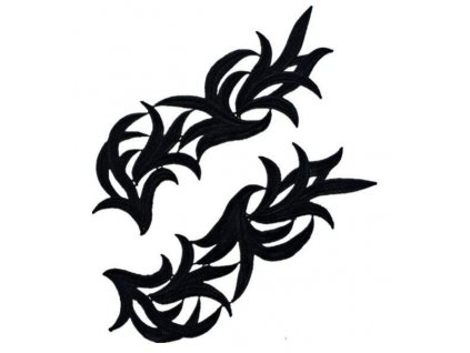 Krajková aplikace TULIP  Black