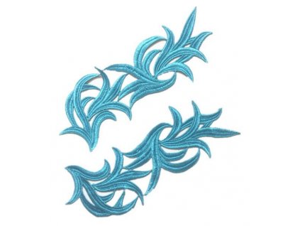 Krajková aplikace TULIP  Pale Turquoise