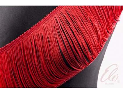 Třásně elastické FLAMENCO RED délka 15 cm