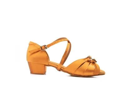 Taneční boty BD Dance 609 dětská tělová podpatek 4 cm