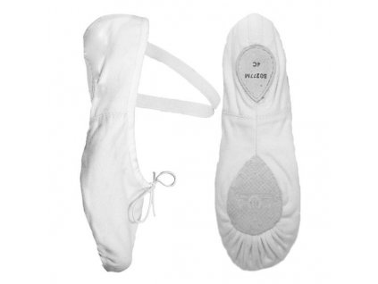 Baletní piškoty Bloch PUMP S0277L látka bílá