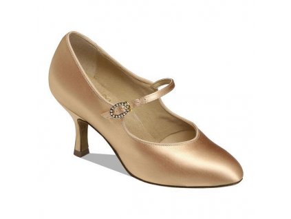 Taneční boty Supadance 1012 satén tělová podpatek 6,5 cm