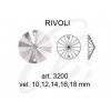 Swarovski RIVOLI 3200 - 10mm  Crystal AB