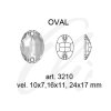 Swarovski OVAL 3210 - 16x11mm  Crystal AB