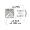 Swarovski SQUARE 3240 - 16mm  Crystal