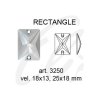 Swarovski RECTANGLE 3250 - 25x18mm  Crystal