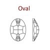 Elis OVAL - 11x16mm  Crystal AB