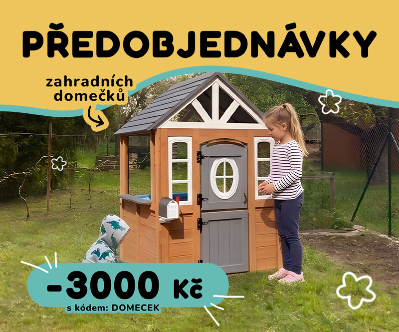 předobjednávky domečky mobil