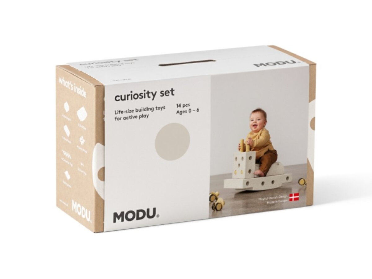 MODU bloky - Curiosity set šedá/žlutá