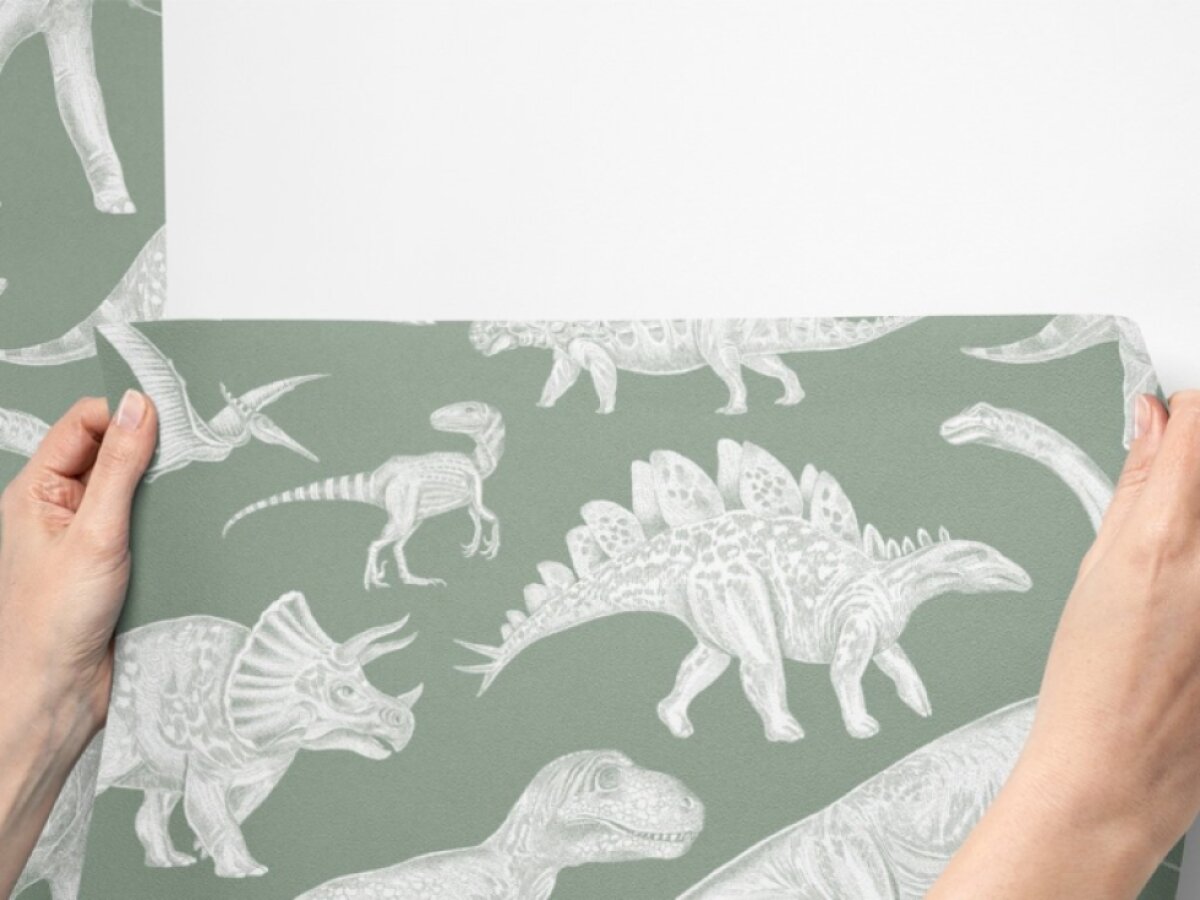 Tapeta Dinosauří svět - matcha