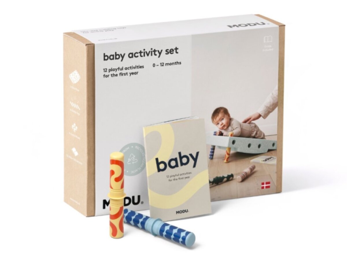 MODU bloky - Baby Activity set mint/zelená