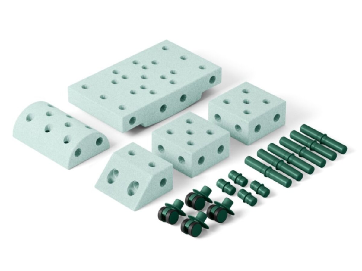 MODU bloky - Explorer set mint/zelená