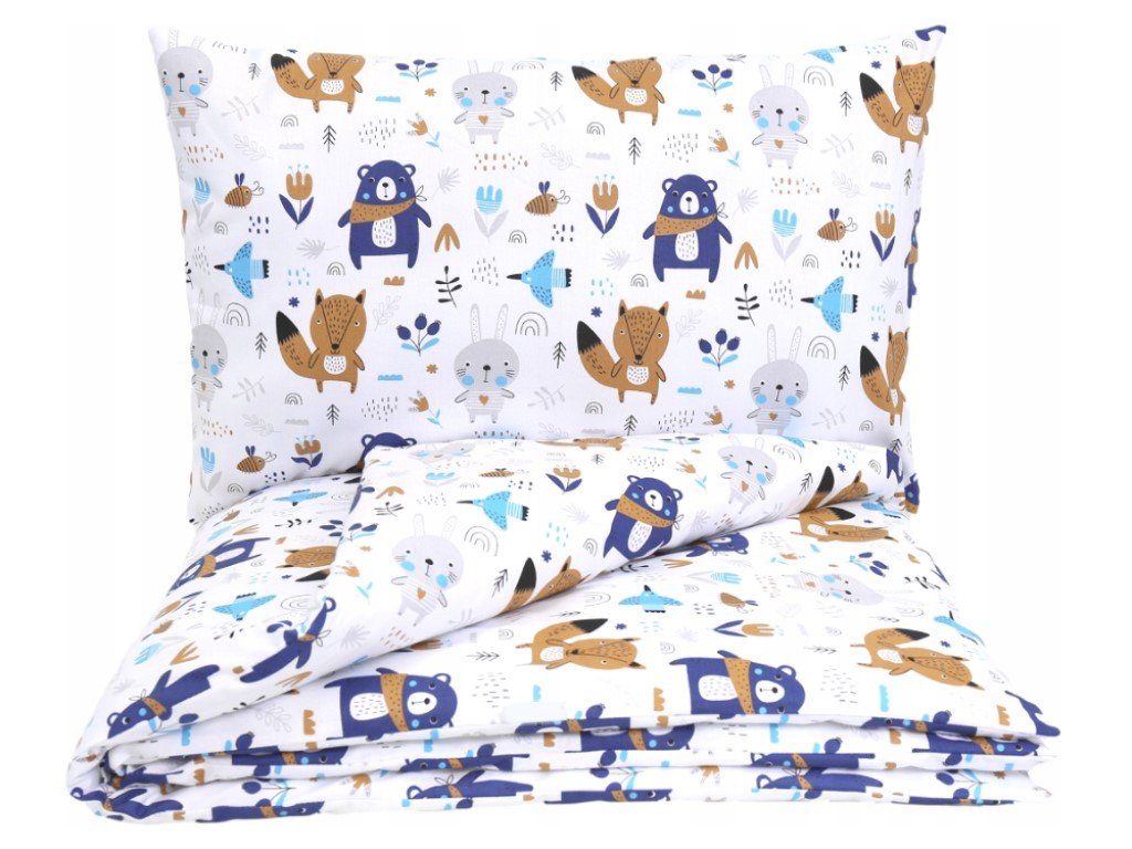 Povlečení do dětské postýlky Boho zvířátka | ELIS DESIGN