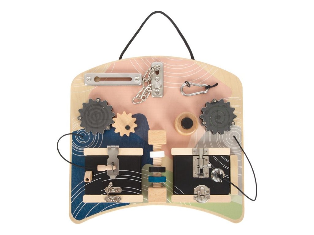 Motorická deska se zámky a otáčivými prvky