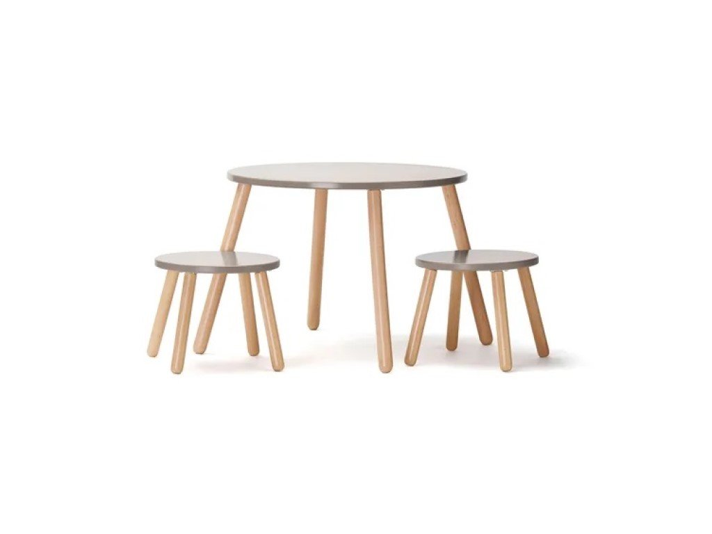 Dětský set nábytku světle hnědý - stůl a 2 stoličky (židle)