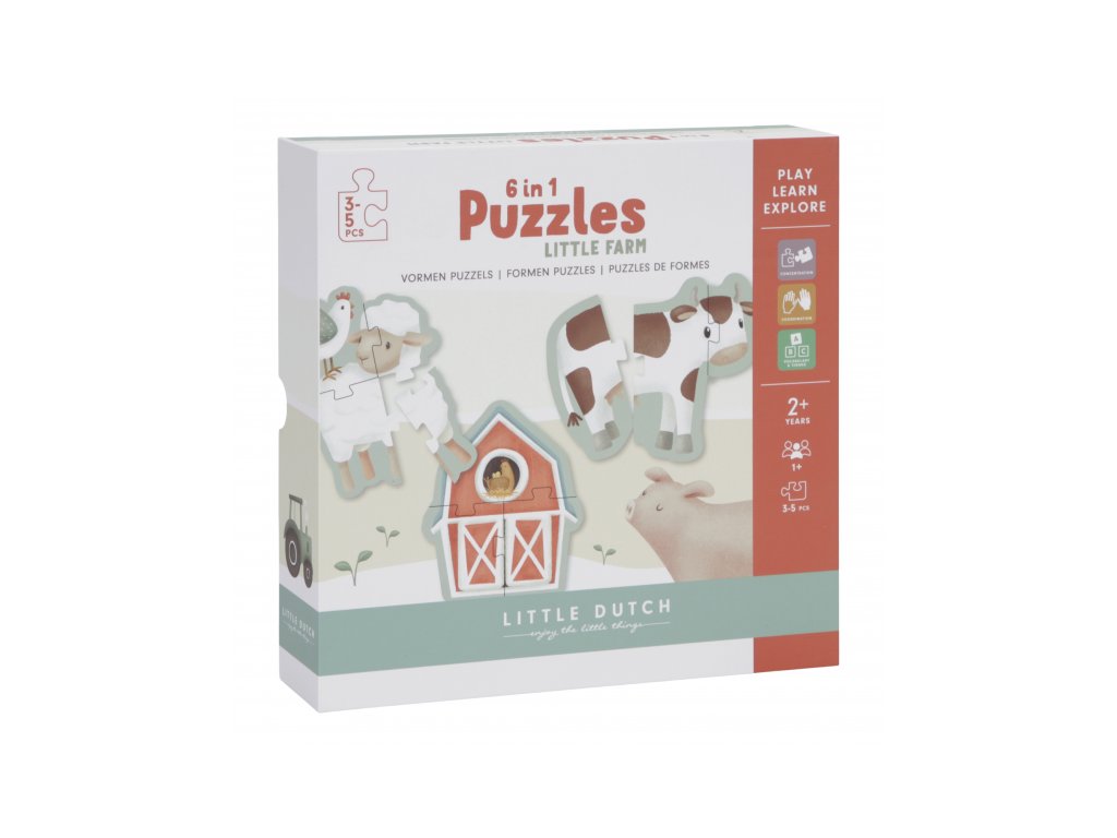 Dětské puzzle 6v1 - Farma