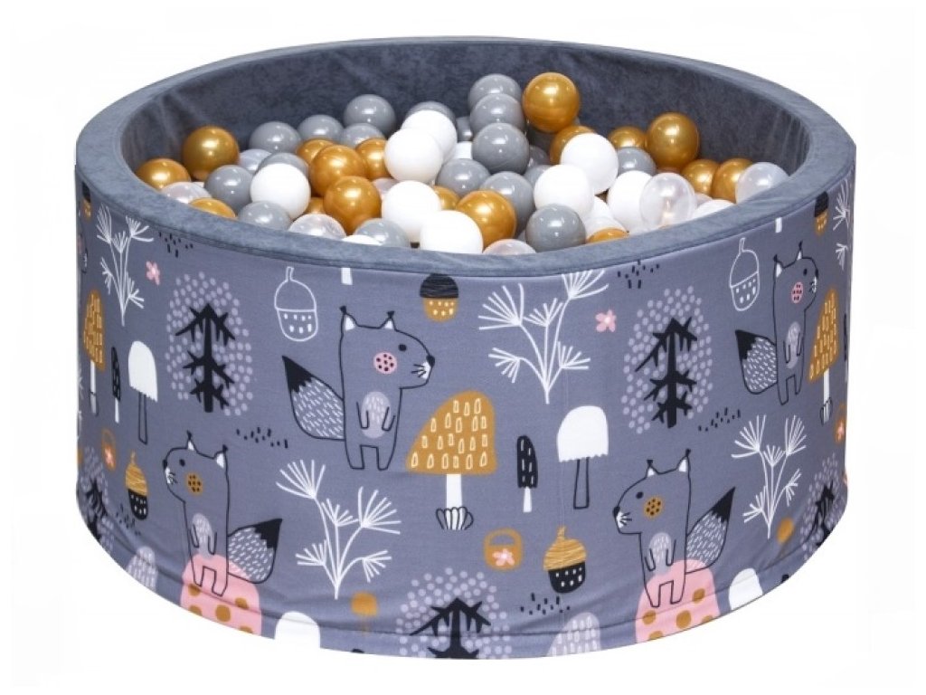 Dětský suchý bazének s 200 míčky - V lese | ELIS DESIGN