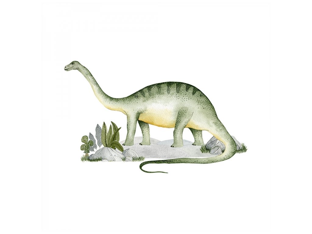 Velká samolepka brontosaurus