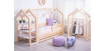 postel domeček se zábranou a šuplíkem