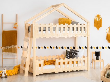 moderní dětská domečková postel