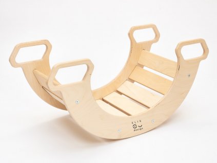 Kvalitní montessori dětská dřevěná houpačka 5v1