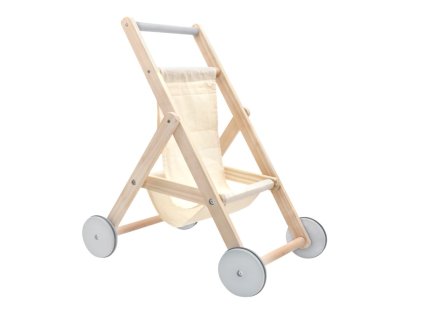 Eco dřevěný sportovní kočárek pro panenky