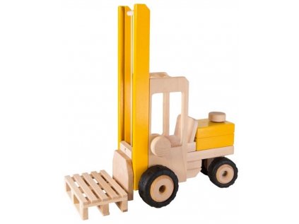 Dřevěný vysokozdvižný vozík pro děti