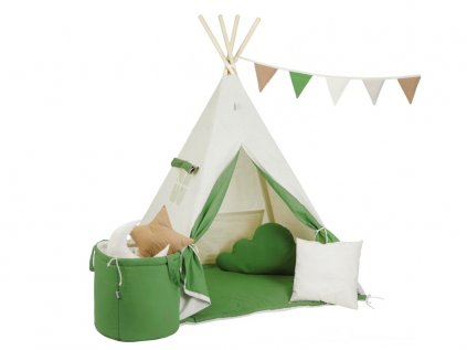 Teepee stan dětský přírodní varianta luxury