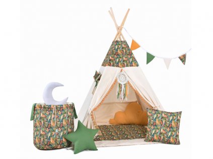 Teepee stan pro děti Džungle luxury