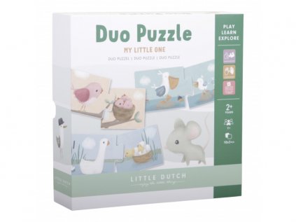 Dětské puzzle pro nejmenší děti duo se zvířátky