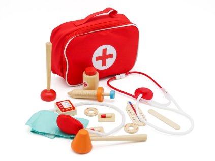 Doktorský set pro děti s bohatým příslušenstvím v brašně