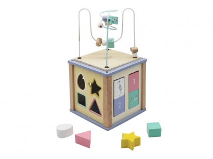 Montessori kostka s aktivitami pro holky i kluky