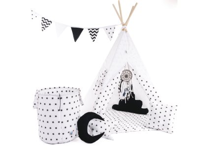 set teepee stan bílá jiskra