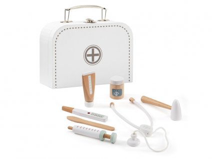 Dětský doktorský kufřík bílý s doplňky (Kids Concept)