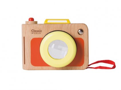 Dřevěná hračka - dětský fotoaparát