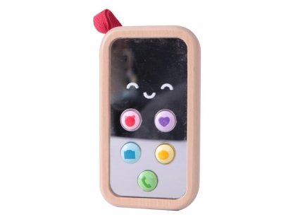 Dětský mobilní telefon - dřevěná hračka
