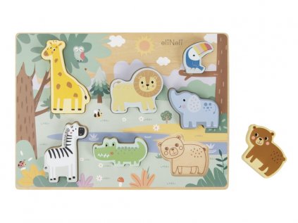 Vkládací puzzle pro děti - Zvířátka v ZOO
