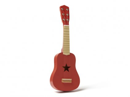 Dětská kytara dřevěná Kids Concept - červená